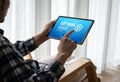 Software update on computer for modish version of device software Royalty Free Stock Photo