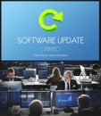 Software Update Program Digital Improvement Concept Royalty Free Stock Photo