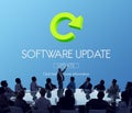 Software Update Program Digital Improvement Concept Royalty Free Stock Photo