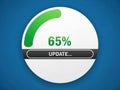 Software update progress Royalty Free Stock Photo