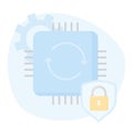 Software updates for improved performance and data security on computers. Software update notification concept. Royalty Free Stock Photo