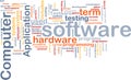 Software word cloud Royalty Free Stock Photo