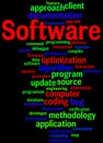 Software, word cloud concept 9 Royalty Free Stock Photo