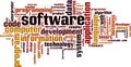 Software word cloud Royalty Free Stock Photo