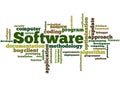 Software, word cloud concept 3 Royalty Free Stock Photo