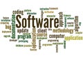 Software, word cloud concept 5 Royalty Free Stock Photo