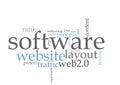 Software word cloud Royalty Free Stock Photo