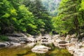 Sogeumgang creek in Odaesan NP Royalty Free Stock Photo