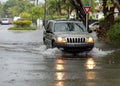 Soggy Drive on Flooded Streets