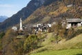 Soglio in Bregaglia region - Switzerland Royalty Free Stock Photo