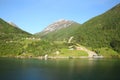 The Sognefjord, nicknamed the King of the Fjords, is the largest and deepest fjord in Norway. Royalty Free Stock Photo