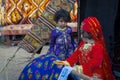 Sogut, Bilecik / Turkey - September 08 2019:Children Yoruks in traditional clothes during Celebrations to commemorate Ertugrul