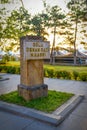 Sogut, Bilecik / Turkey - September 08 2019 : Tomb of Ertugrul Gazi`s son Osman Bey who is the first sultan of Ottoman Empire. Th