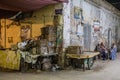 SOHAG, EGYPT: FEB 10, 2019: Evening view of streets in the center of Sohag, Egy