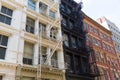 Soho building facades in Manhattan New York City