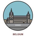 Soignies. Cities and towns in Belgium