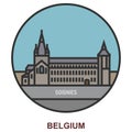 Soignies. Cities and towns in Belgium Royalty Free Stock Photo
