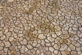 Soil arid , season water shortage Royalty Free Stock Photo