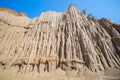 Soil column.Si Nan National Park.Nan north of Thailand. Royalty Free Stock Photo