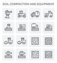 Soil compaction icon