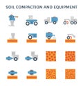 Soil compaction icon