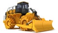 Soil Compactor 3D rendering on white background
