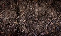 Soil dark ground surface top view texture and background