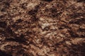 Soil or dirt Cross Section Close-up. Underground earth texture, cross section. Geological Layers Royalty Free Stock Photo