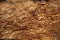 Soil or dirt Cross Section Close-up. Underground earth texture, cross section. Geological Layers Royalty Free Stock Photo