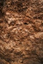 Soil or dirt Cross Section Close-up. Underground earth texture, cross section. Geological Layers Royalty Free Stock Photo