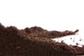 Soil or dirt isolated on white background Royalty Free Stock Photo