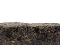 Soil or dirt section isolated Royalty Free Stock Photo