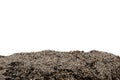 Soil or dirt section isolated Royalty Free Stock Photo