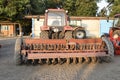 Soil disintegrator, deep loosener on the trailer.