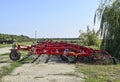 Soil disintegrator, deep loosener on the trailer.