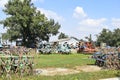 Soil disintegrator, deep loosener on the trailer.