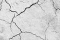 soil drought cracked texture. Black and white High contrast Royalty Free Stock Photo