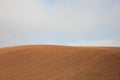 Soil field in the way to another city Royalty Free Stock Photo