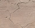 Cracks in the soil and dry soil. Royalty Free Stock Photo