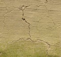 Cracks in the soil and dry soil. Royalty Free Stock Photo