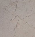 Cracks in the soil and dry soil. Royalty Free Stock Photo