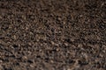 Soil texture background. Fertile soil suitable for planting. Plowed agricultural field, dry land close up. Royalty Free Stock Photo