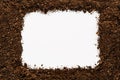Soil texture background isolated on white Royalty Free Stock Photo