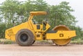 soil vibration roller during Royalty Free Stock Photo