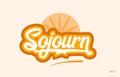 sojourn orange color word text logo icon