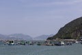 Sok Kwu Wan village on Lamma Island is filled with fish farming rafts to supply fresh seafood to waterfront restaurants.