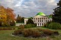 Sokyryntsi, Ukraine - October 17, 2021: Grigory Galagan palace and park complex, built in early 19th century. Located in the