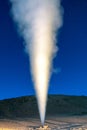 The Sol de la Manana, Rising Sun steaming geyser field high up in a massive crater in Bolivian Altiplano, Bolivia Royalty Free Stock Photo