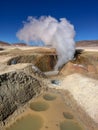Sol de Manana, geysers and geothermal area in Sur Lipez province, Potosi Bolivia Royalty Free Stock Photo