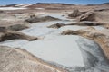 Sol de Manana, steaming geothermal and geyser field, Reserva Nacional de Fauna Andina Eduardo Abaroa, Bolivia Royalty Free Stock Photo